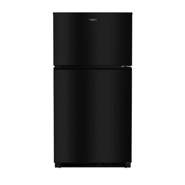 Whirlpool 32.8" Wide Top Freezer Refrigerator With Total Coverage Cooling, 21.3 Cu. Ft. - Black