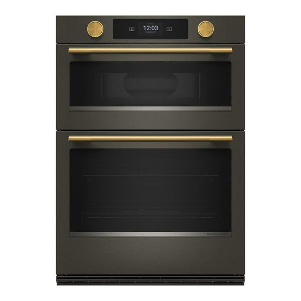 Brass Handle And Knob Hardware Accessory Kit For KitchenAid 30" Double Wall Oven & Microwave Combo