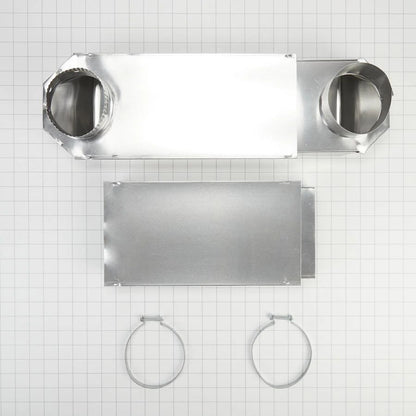 29"-50" Dryer Telescoping Vent Periscope For 2.5" Clearance, With 1 Male Snap-Lock Fitting And 1 Draw-Band Collar
