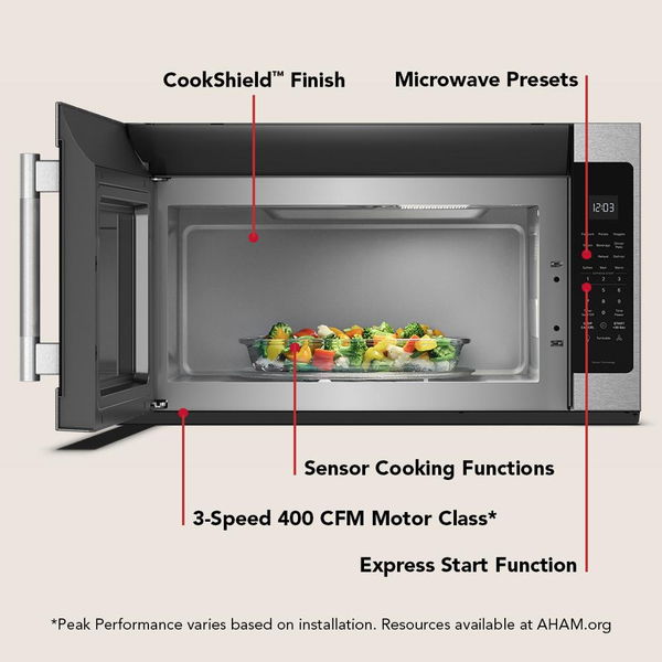 2.1 Cu. Ft. Microwave Hood Combination With A Handle