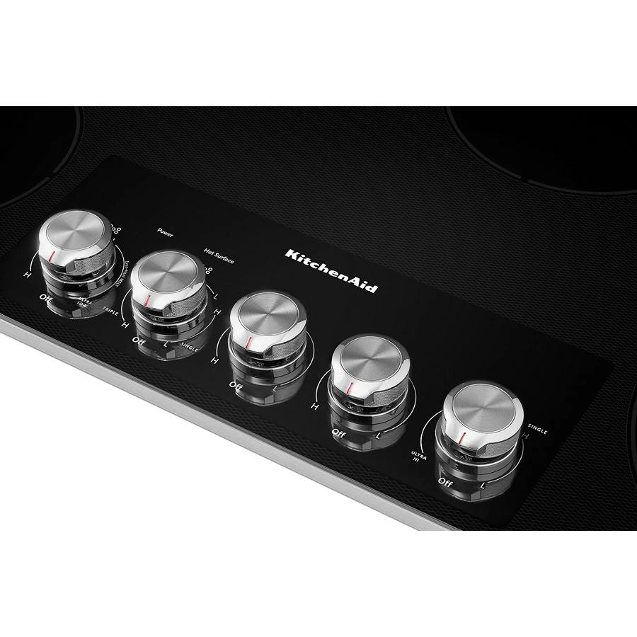 36" Electric Cooktop With 5 Elements And Knob Controls