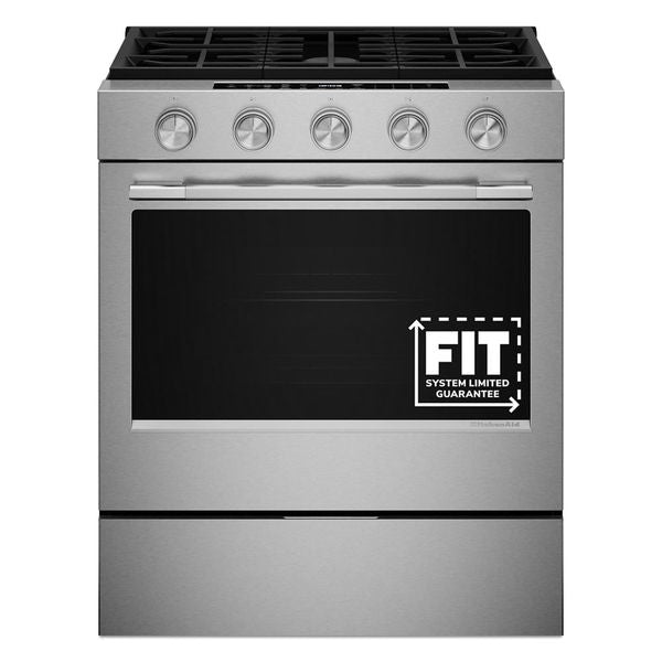 5.0 Cu. Ft. Smart Slide-In Gas Range With Convection Cooking Modes And 2-In-1 Burner - PrintShield Stainless Finish