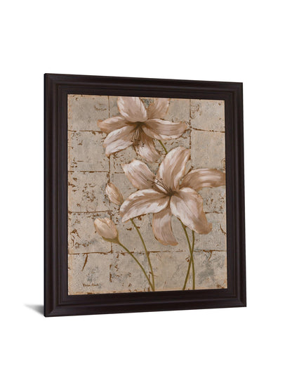 Cream Lily Trio - 28" x 34" Framed Wall Art