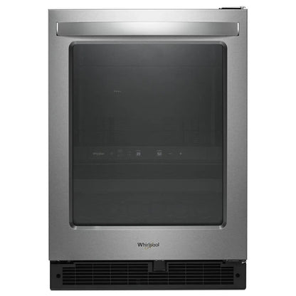 24" Wide Undercounter Beverage Center - 5.2 Cubic Feet - Fingerprint Resistant Stainless Steel