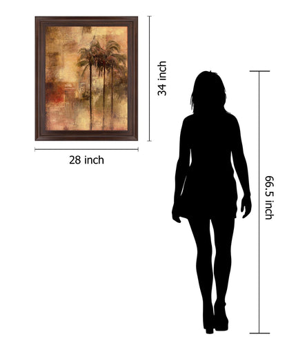 Amber Tropics - 28" x 34" Framed Wall Art
