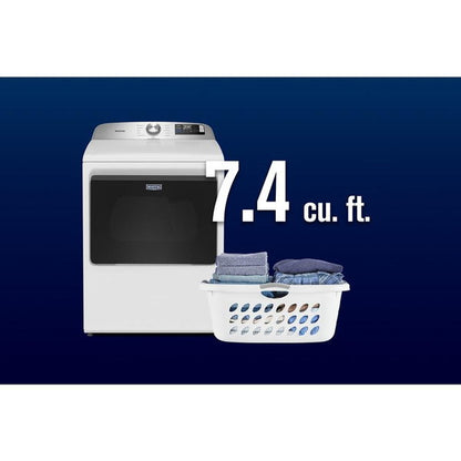 7.4 Cu. Ft. Top Load Gas Dryer With Extra Power And Advanced Moisture Sensing - White