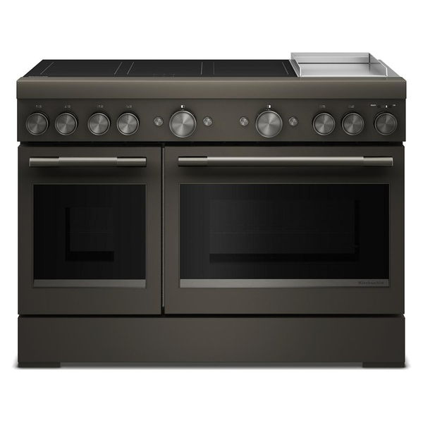 48" 6-Element Induction Freestanding Commercial-Style Range With Griddle - Black Ore