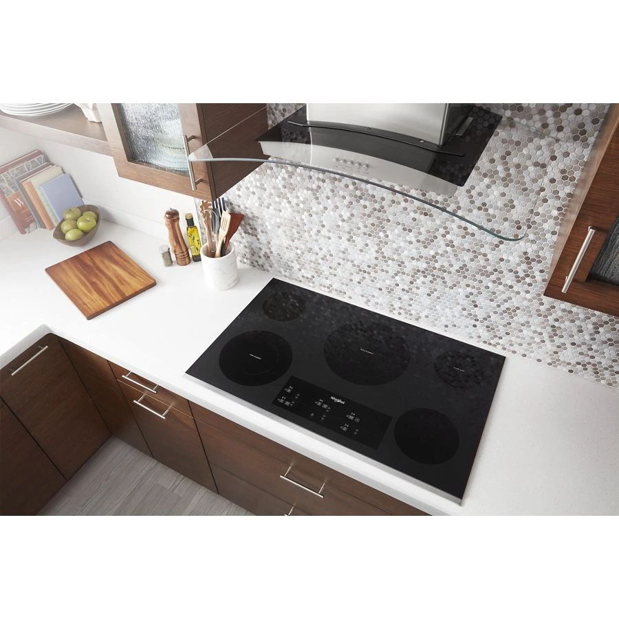 36" Electric Ceramic Glass Cooktop With Triple Radiant Element