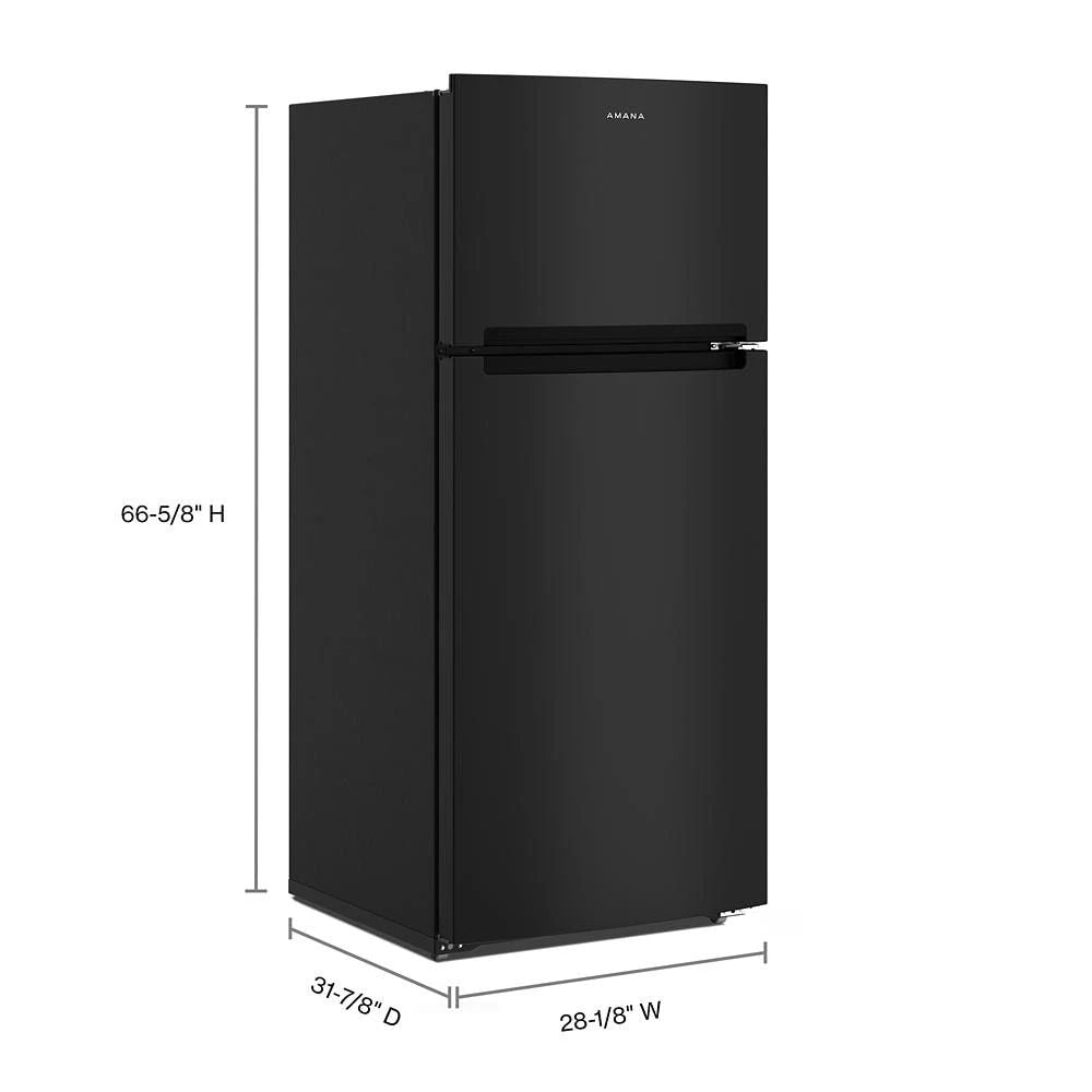 Top Freezer Refrigerator, 16.4 Cubic Feet - Black