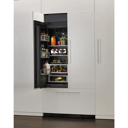 36" Refrigerator Armoire Style Door Panel Kit, Obsidian, Includes (1) Grille Assembly, (2) Grille Bracket Assembly - Black
