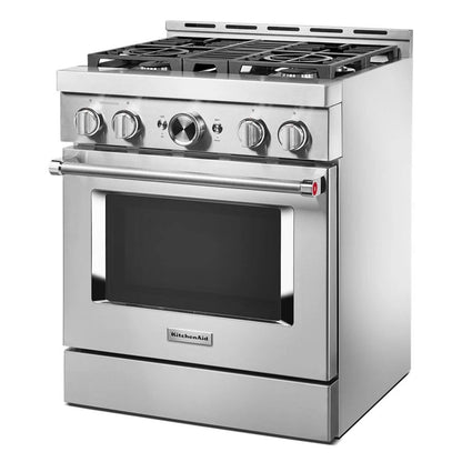 30'' Smart Commercial-Style Gas Range With 4 Burners - Stainless Steel