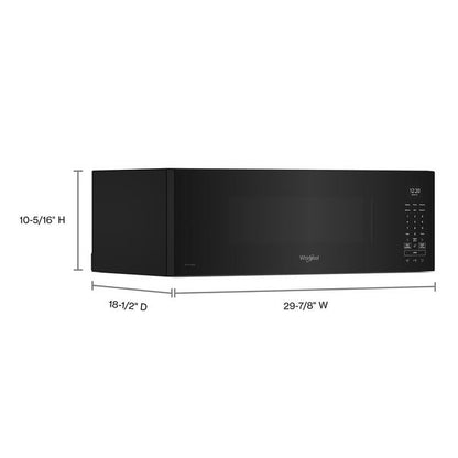 1.1 Cu. Ft. Smart Low Profile Microwave Hood Combination With 450 Crm 4-Speed Venting - Black
