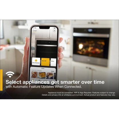 4.3 Cubic Feet Single Smart Wall Oven With Air Fry - Fingerprint Resistant Stainless Steel