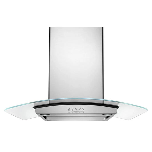 30" Modern Glass Wall Mount Range Hood
