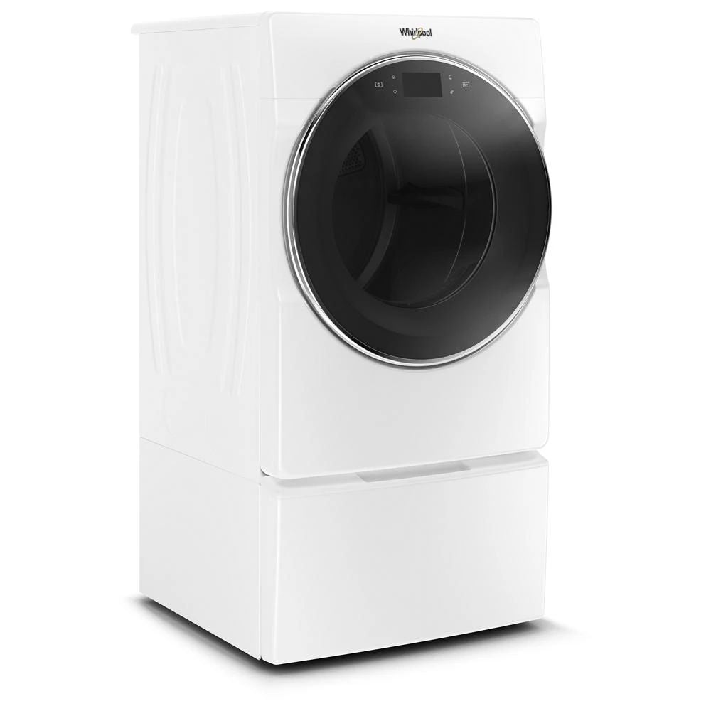 7.4 Cubic Feet Smart Front Load Electric Dryer - White