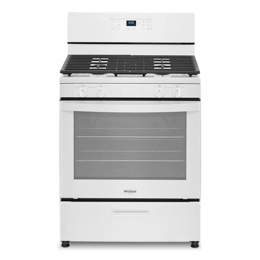 5.1 Cubic Feet Freestanding Gas Range With Broiler Drawer - White