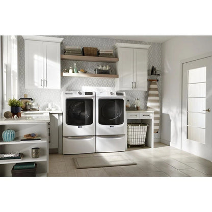 Front Load Electric Dryer With Extra Power And Quick Dry Cycle - 7.3 Cubic Feet - White