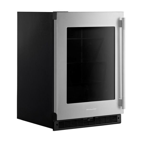 24" Undercounter Refrigerator With Glass Door, Backlit Touch Controls