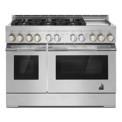 48" Rise Gas Professional-Style Range With Chrome-Infused Griddle