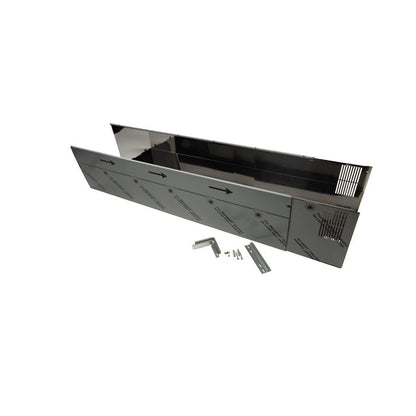 Wall-Mount Hood Chimney Extension Kit, For Ceilings Between 10-1/2' To 12' - Stainless Steel