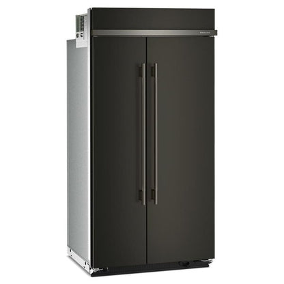 25.5 Cu. Ft. 42" Built-In Side-By-Side Refrigerator With Platinum Interior - Black Ore