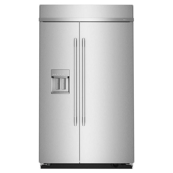 29.4 Cu. Ft. 48" Built-In Side-By-Side Refrigerator Features Exterior Water And Ice Dispenser With Measured Fill