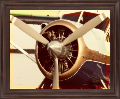 Nostalgic Aviator - 28" x 34" Framed Wall Art