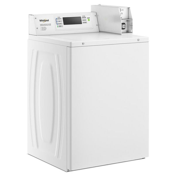 Commercial Top-Load Washer With Factory-Installed Coin Drop And Coin Box