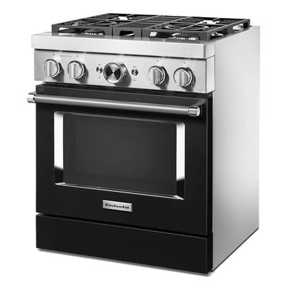 30'' Smart Commercial-Style Dual Fuel Range With 4 Burners - Imperial Black