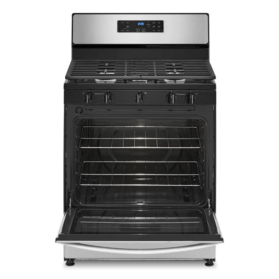 5.1 Cubic Feet Freestanding Gas Range With Edge to Edge Cooktop