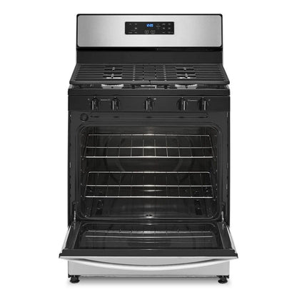5.1 Cubic Feet Freestanding Gas Range With Edge to Edge Cooktop