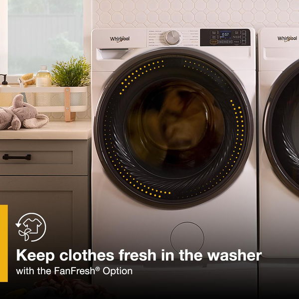 5.0 Cu. Ft. Smart Front Load Energy Star Certified Washer With Freshflow Vent System And Intelligent Wash - White