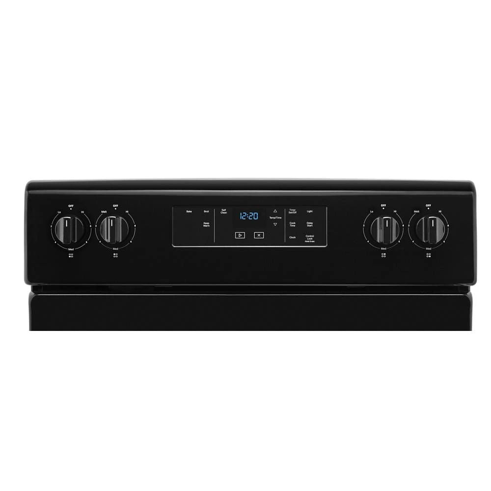 4.8 Cubic Feet Electric Range With Keep Warm Setting - Black