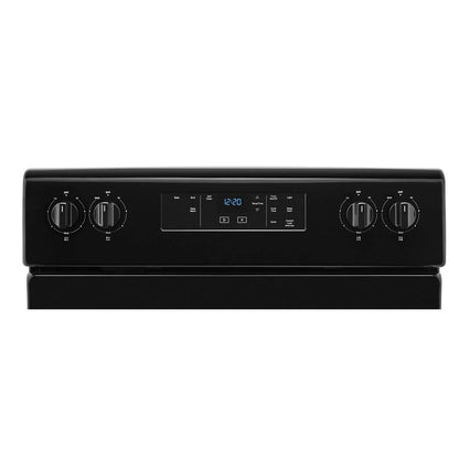 4.8 Cubic Feet Electric Range With Keep Warm Setting - Black