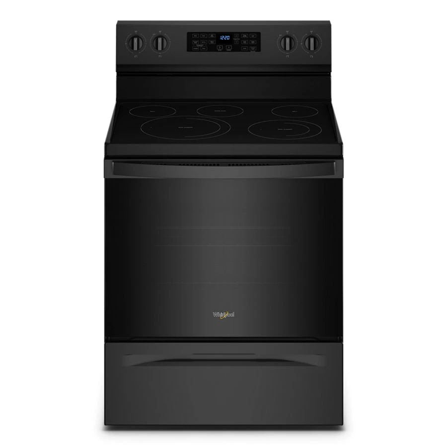 5.3 Cubic Feet Whirlpool Electric 5-in-1 Air Fry Oven - Black