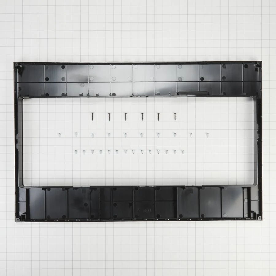 Built-In Low Profile Microwave Standard Trim Kit With Pocket Handle, Fits Cut-Out Height 17-1/2" - Stainless Steel