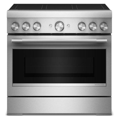 36" 6-Element Induction Freestanding Commercial-Style Range With Air Fry - Stainless Steel