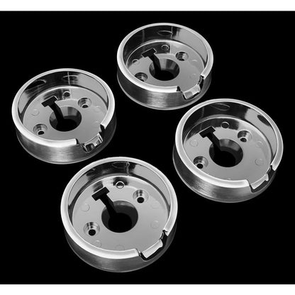 Jennair 3" D Bezel (Set Of 4) For Rise-Style Commercial Range And Rangetop Griddle Knobs - Chrome