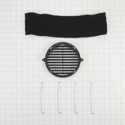 30" Range Hood Recirculation Kit With (1) Charcoal Filter, (1) Black Vent Cover And (4) Mounting Brackets