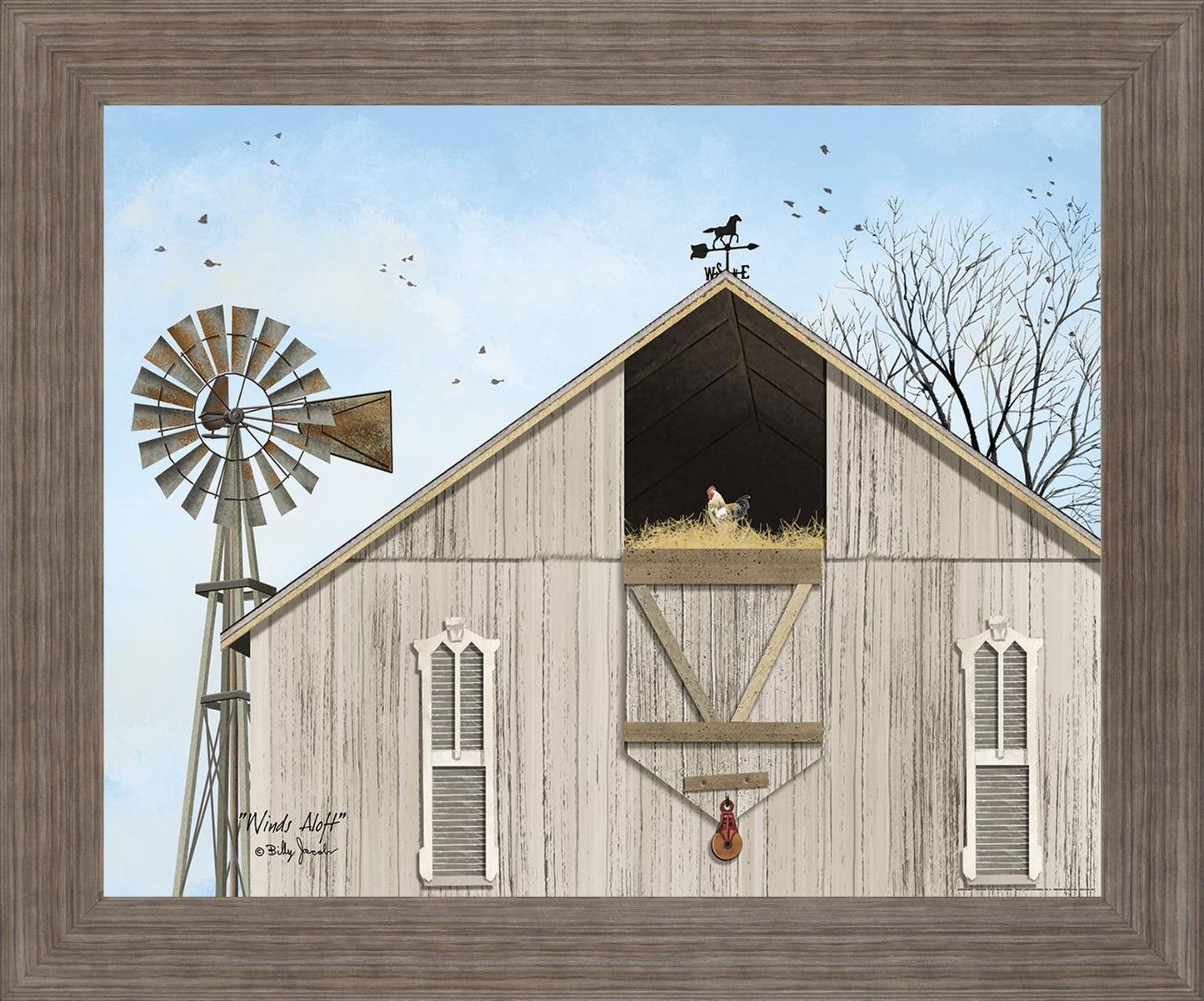 Barnyard Breeze - 28" x 34" Framed Wall Art