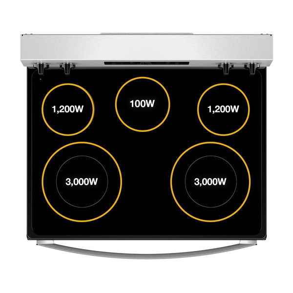 30" Electric Range With No Preheat Mode And Steam Clean - Black