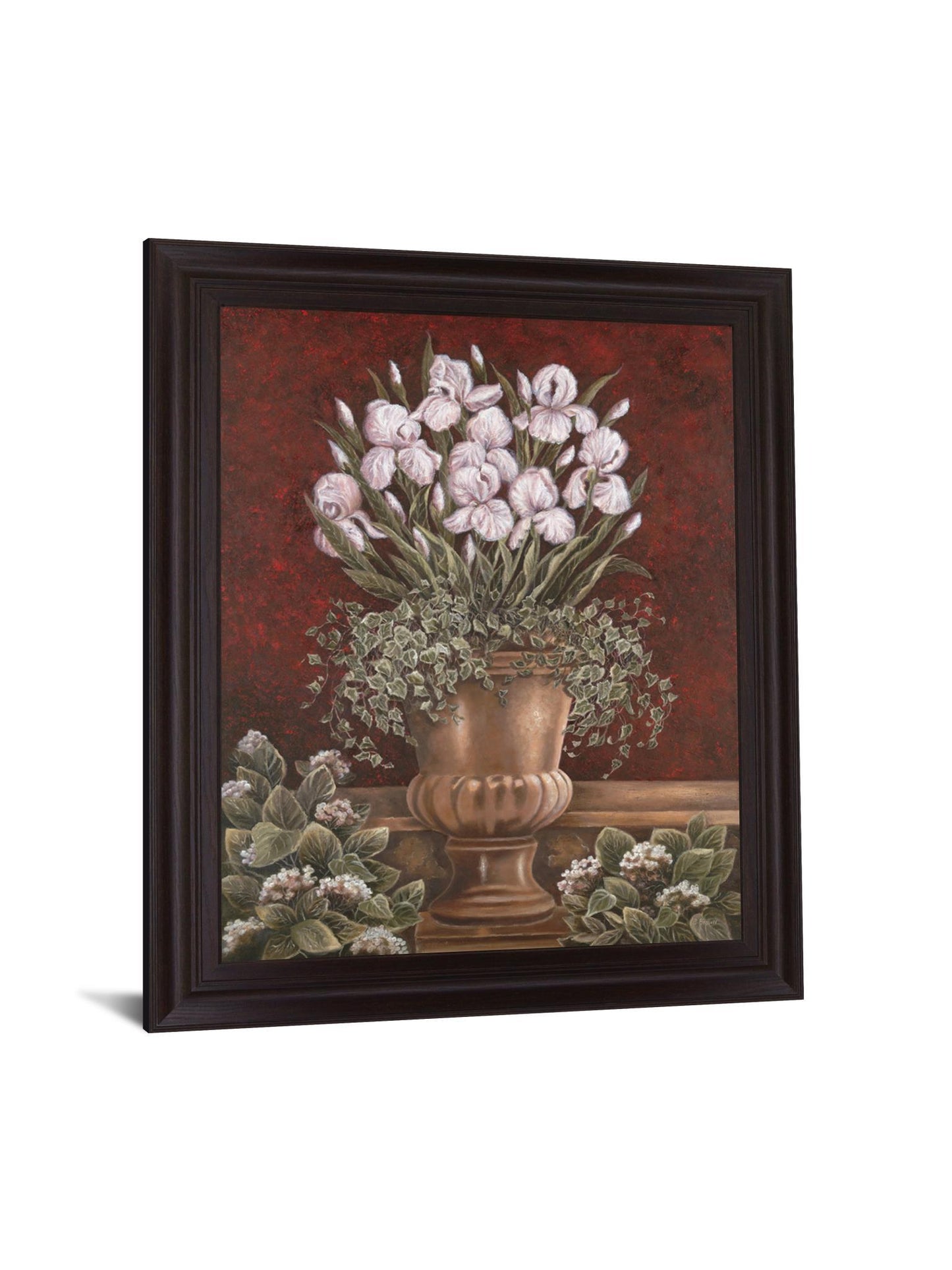 Crimson Iris Bouquet - 28" x 34" Framed Wall Art