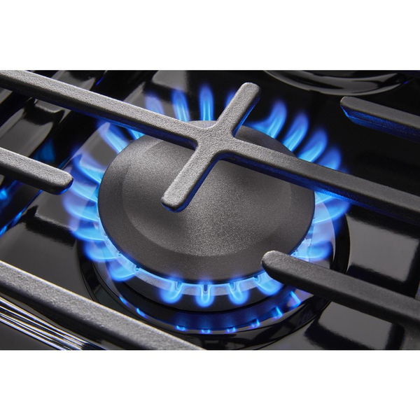 30" Gas Range With Air Cooking Technology And Steam Clean - Black Stainless