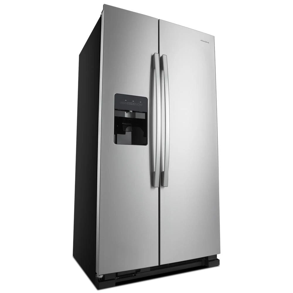 36" Side-By-Side Refrigerator With Dual Pad External Ice And Water Dispenser - Fingerprint-Resistant Stainless Finish