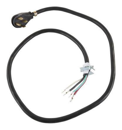 6' Length Electric Range Power Cord - Black