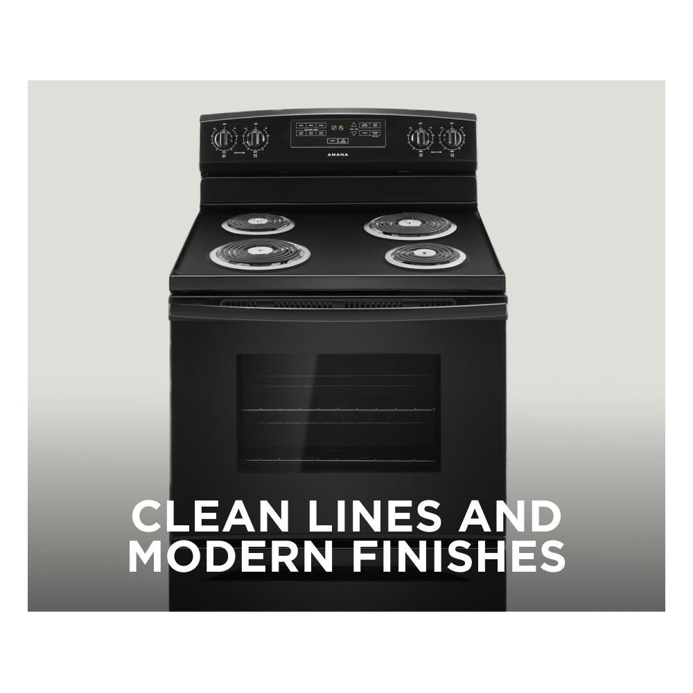30" Electric Range With Bake Assist Temps - Black