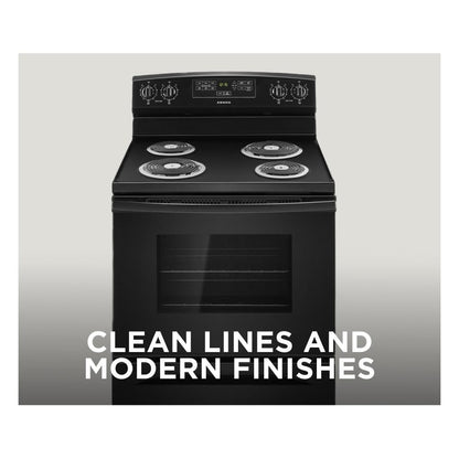 30" Electric Range With Bake Assist Temps - Black