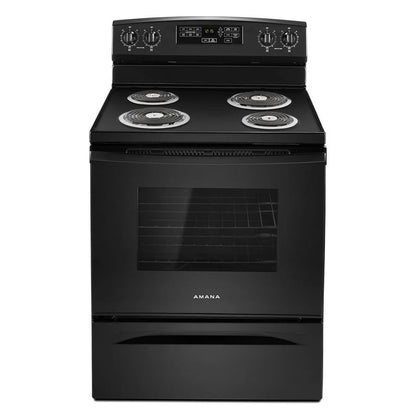 30" Electric Range With Self-Clean Option - Black