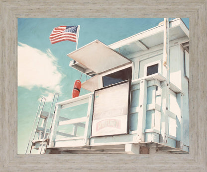 Seaside Watchtower - 28" x 34" Framed Wall Art
