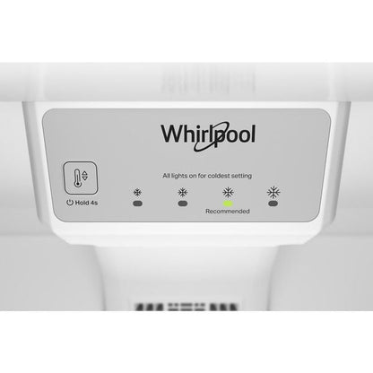 Whirlpool 30" Wide Top Freezer Refrigerator With Total Coverage Cooling, 19 Cu. Ft., Electronic Temperature Controls - Black